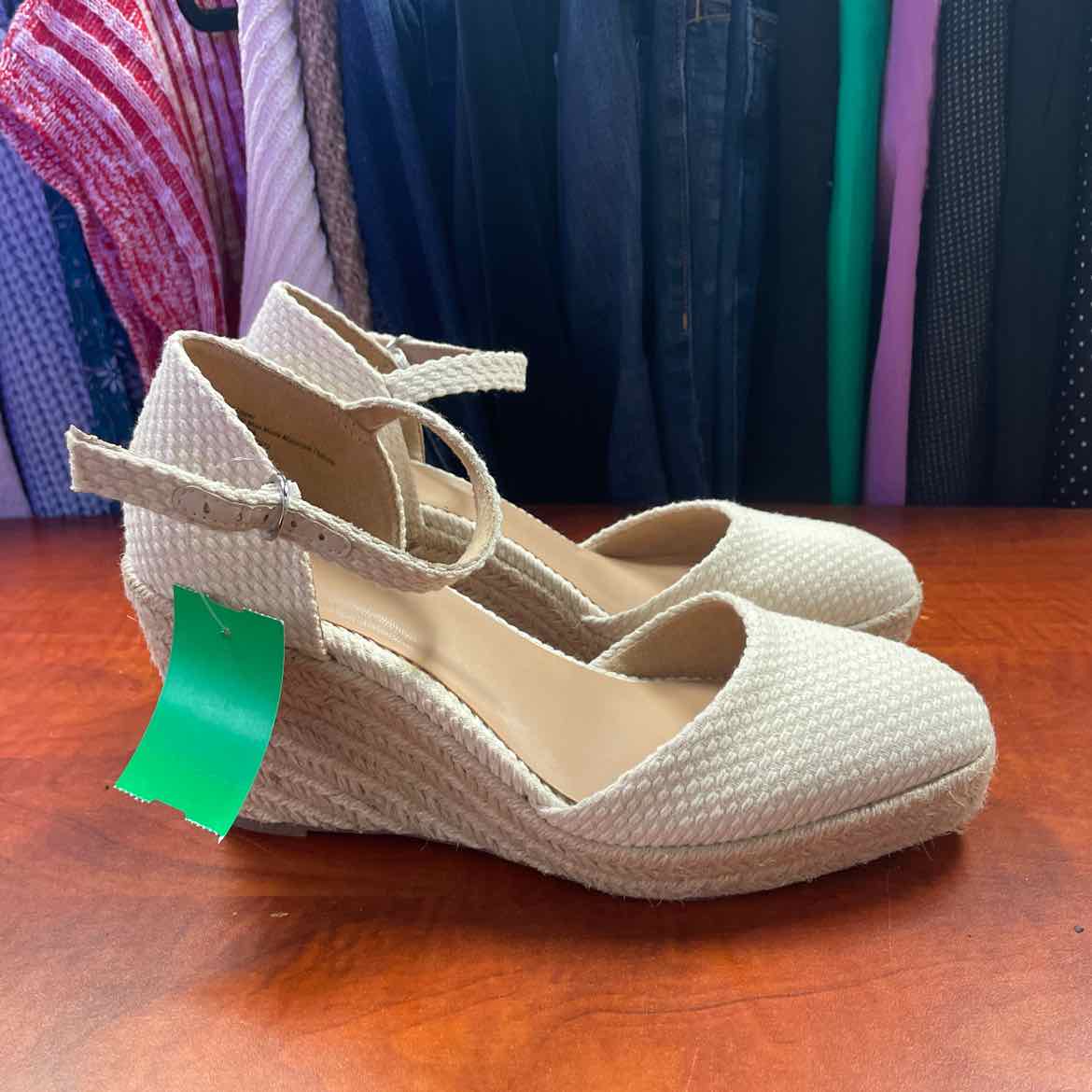 A New Day Olivia Rounded Toe Espadrille Wedge Pumps Size 9