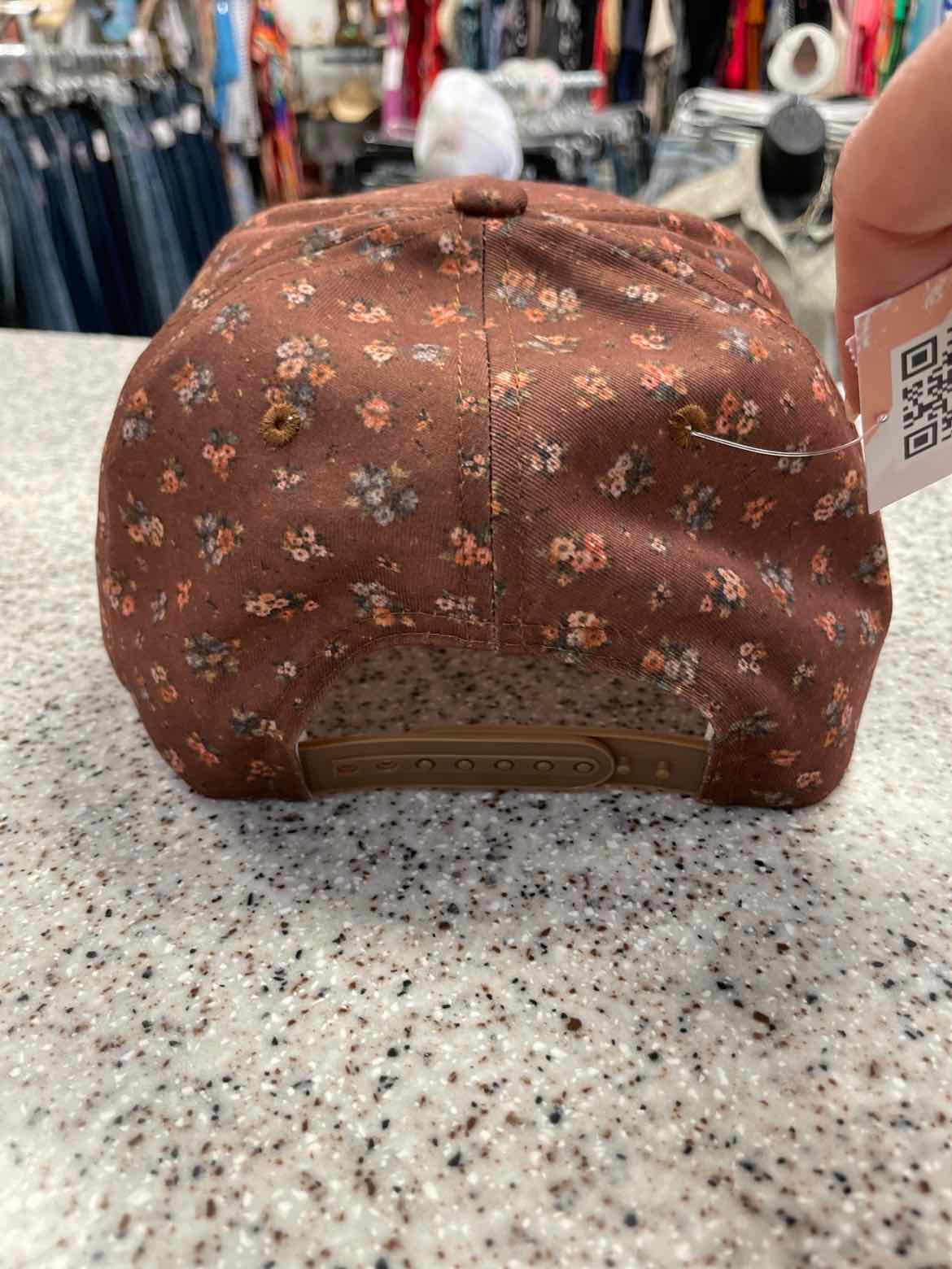 Happy Camper Embroidered Stitching Floral or Dotted Print Trucker Hat