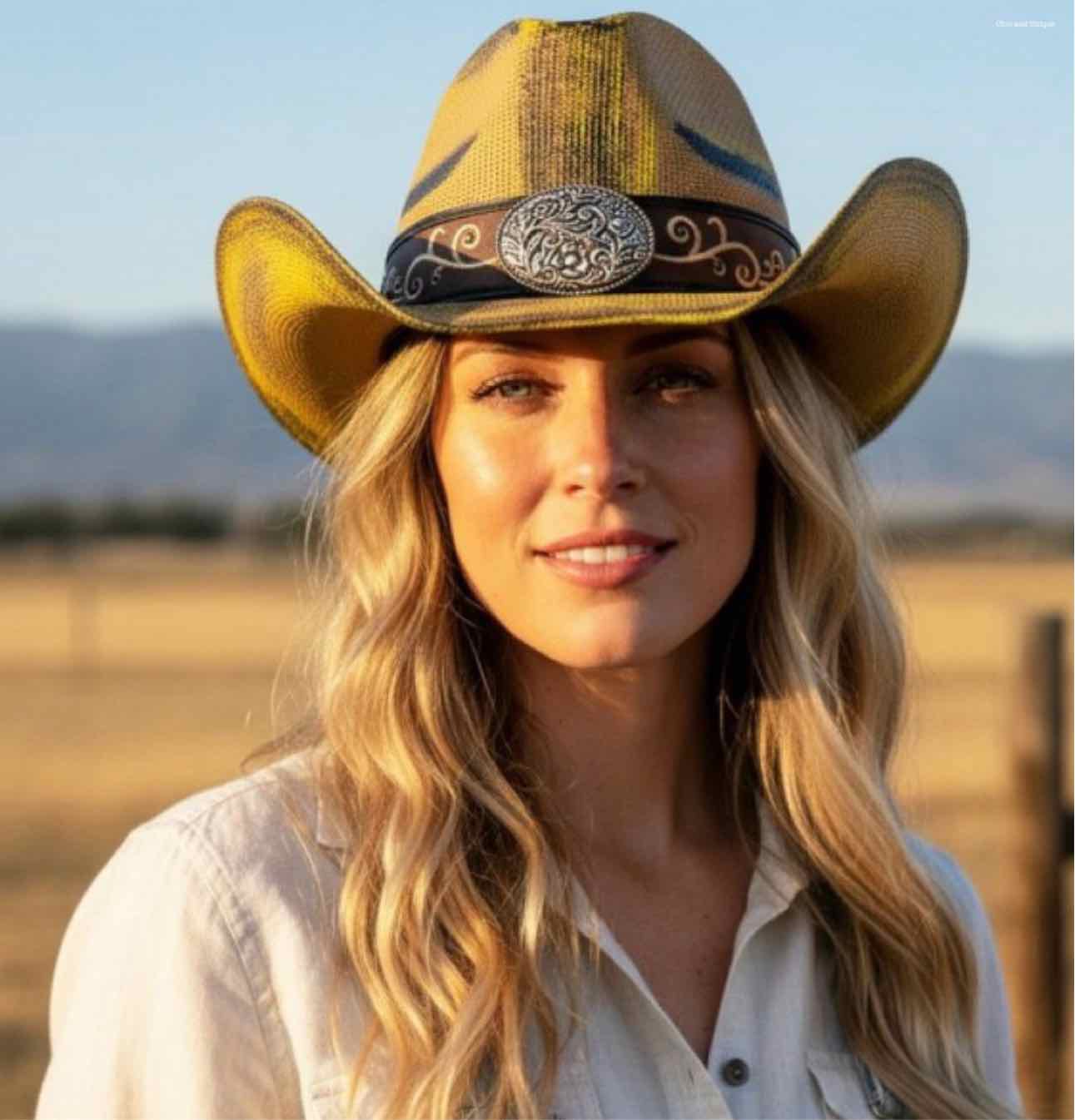 Snakeskin Print Cowboy Cowgirl Hat