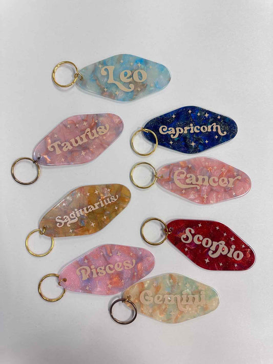 Horoscope Zodiac Key Chain