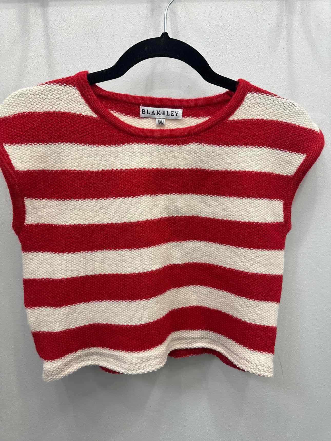 Blakeley Size S/M Red/White sweater