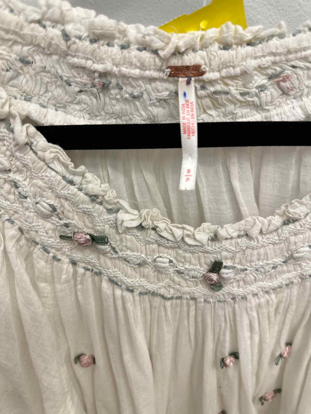 Free People Size Small White Top