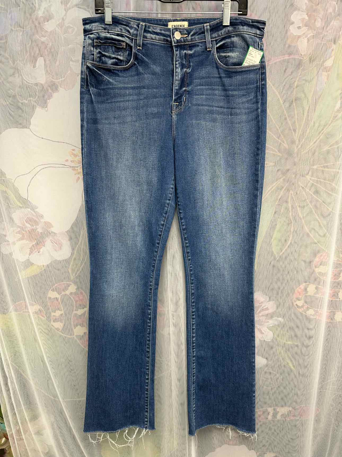 L'Agence Ruth High Rise Straight Cambridge Size 31 Denim Jeans