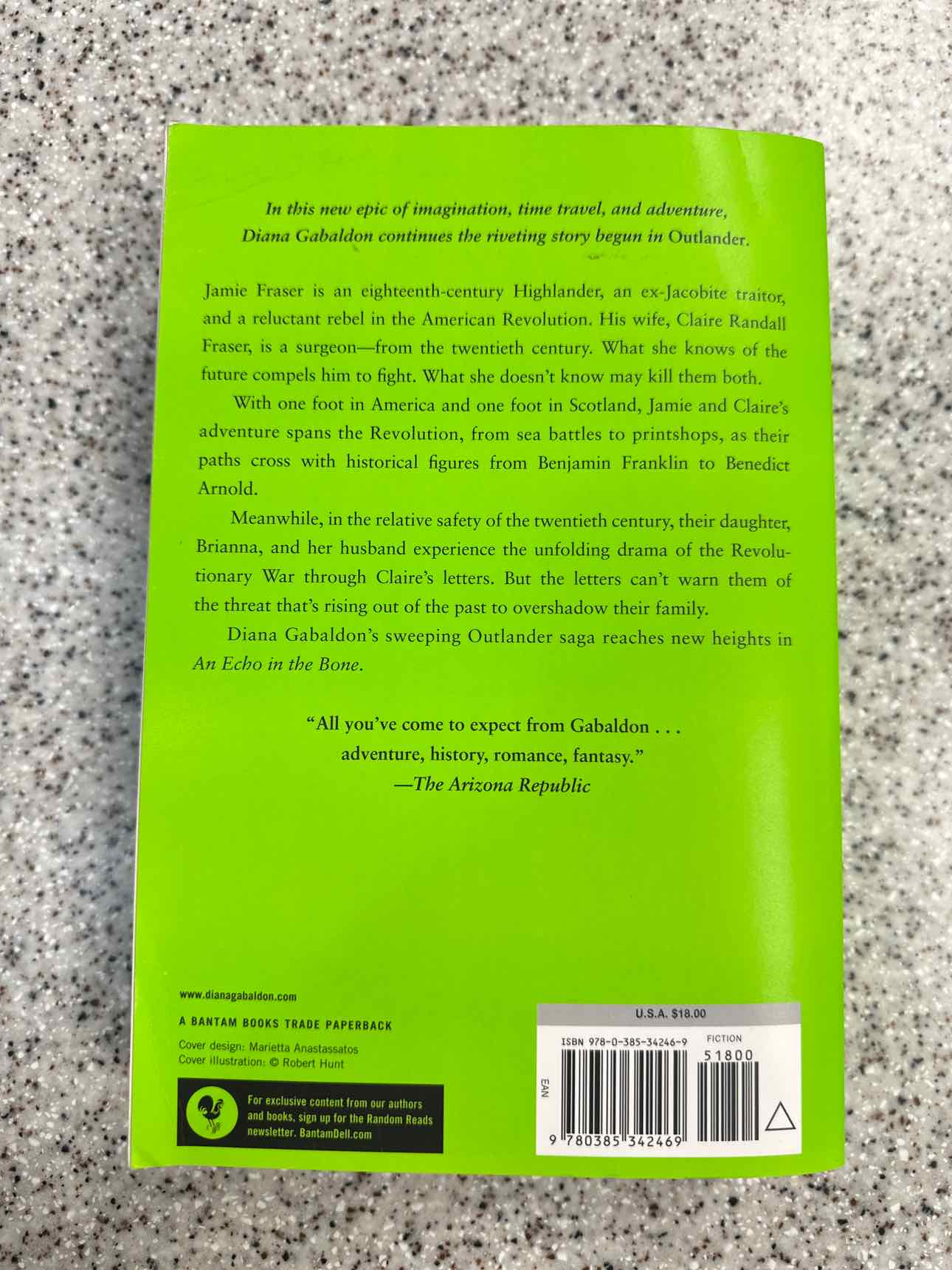 An Echo in the Bone Book by Diana Gabaldon