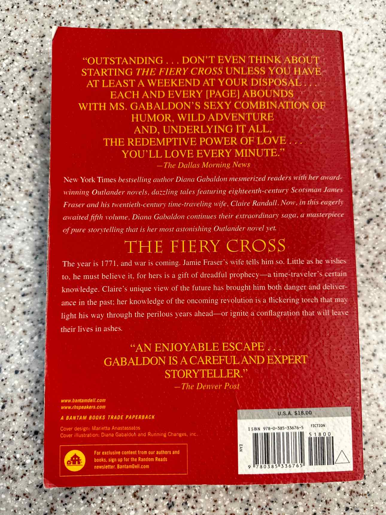 The Fiery Cross Book by Diana Gabaldon