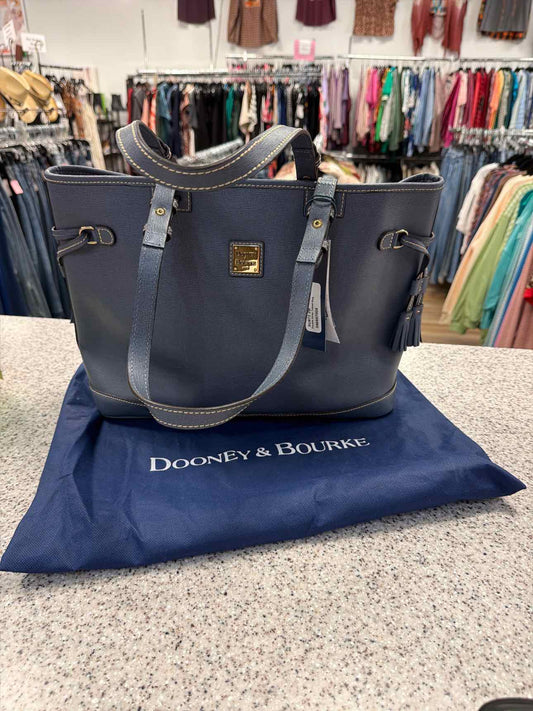 Dooney and Bourke Double Strap Tassel Graphite Tote Grey Graphite Handbags NWT