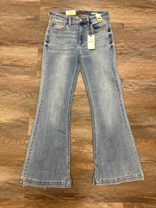 Judy Blue Jeans, SHORT INSEAM, Mid Rise Flare