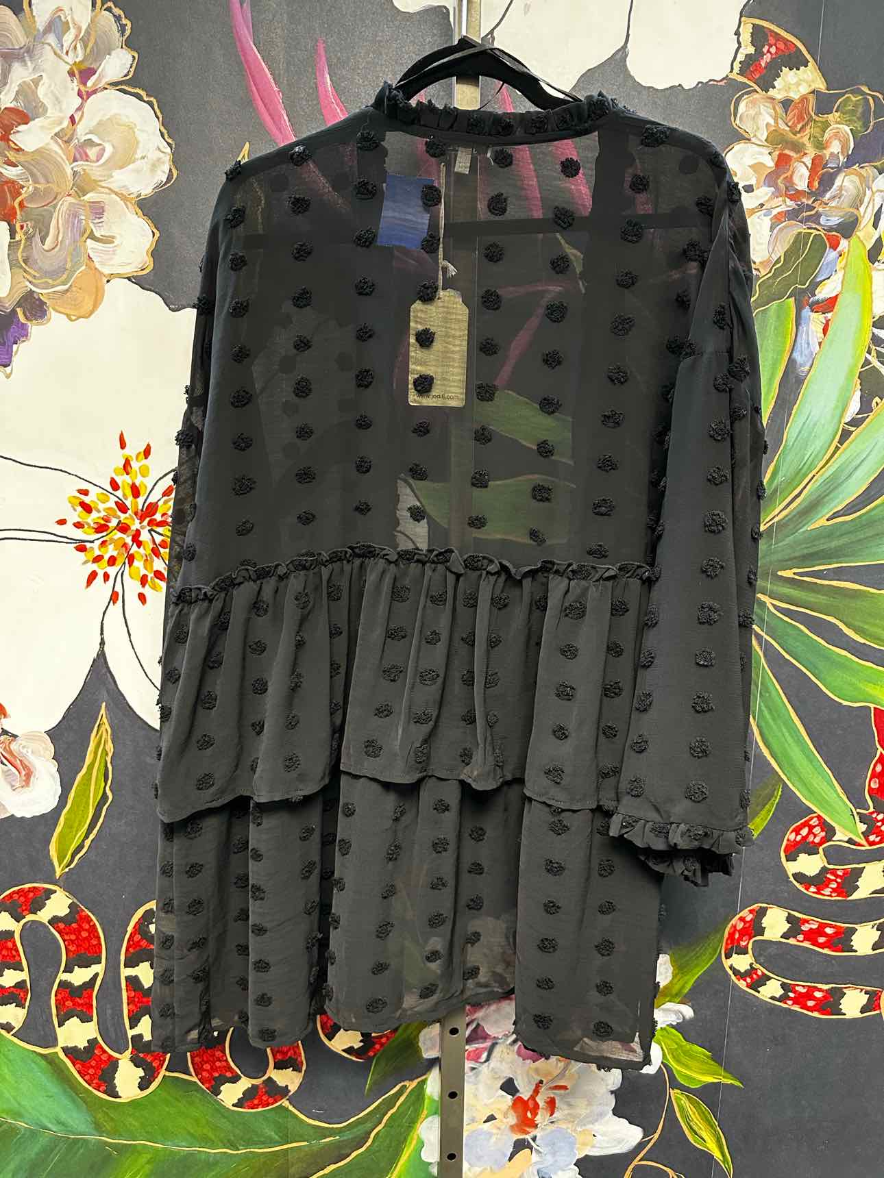 Jodifl Size Medium Black Cardigan