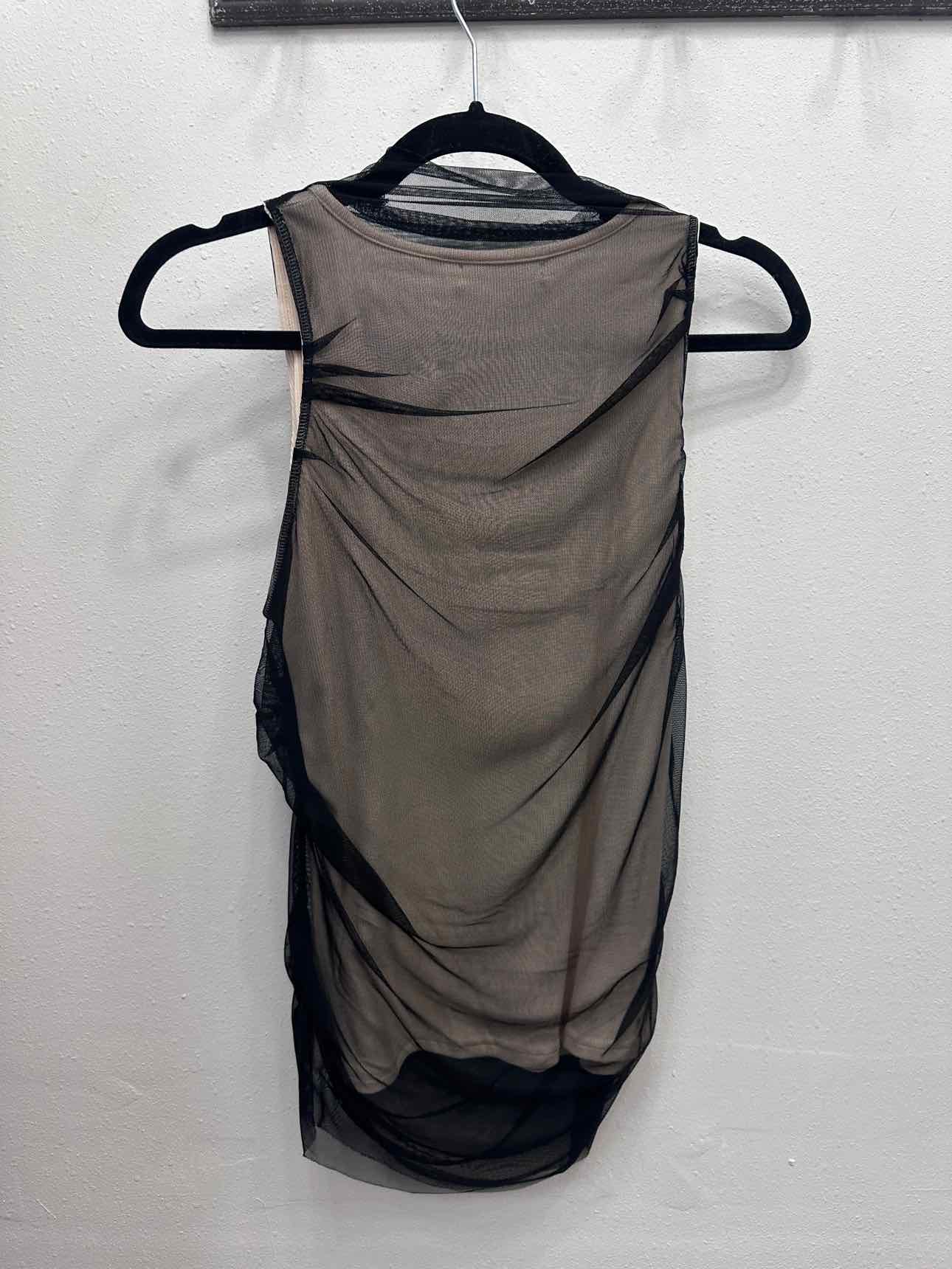 Kirstie Sheer Mesh Top with Underlayer Tank Top