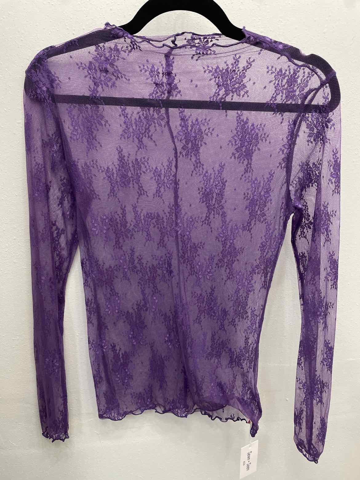 Sewn and Seen Lace Long Sleeve Mesh Top