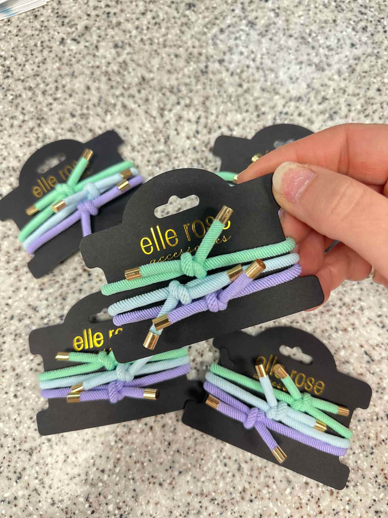 Elastic Hair Tie and Bracelet Trio