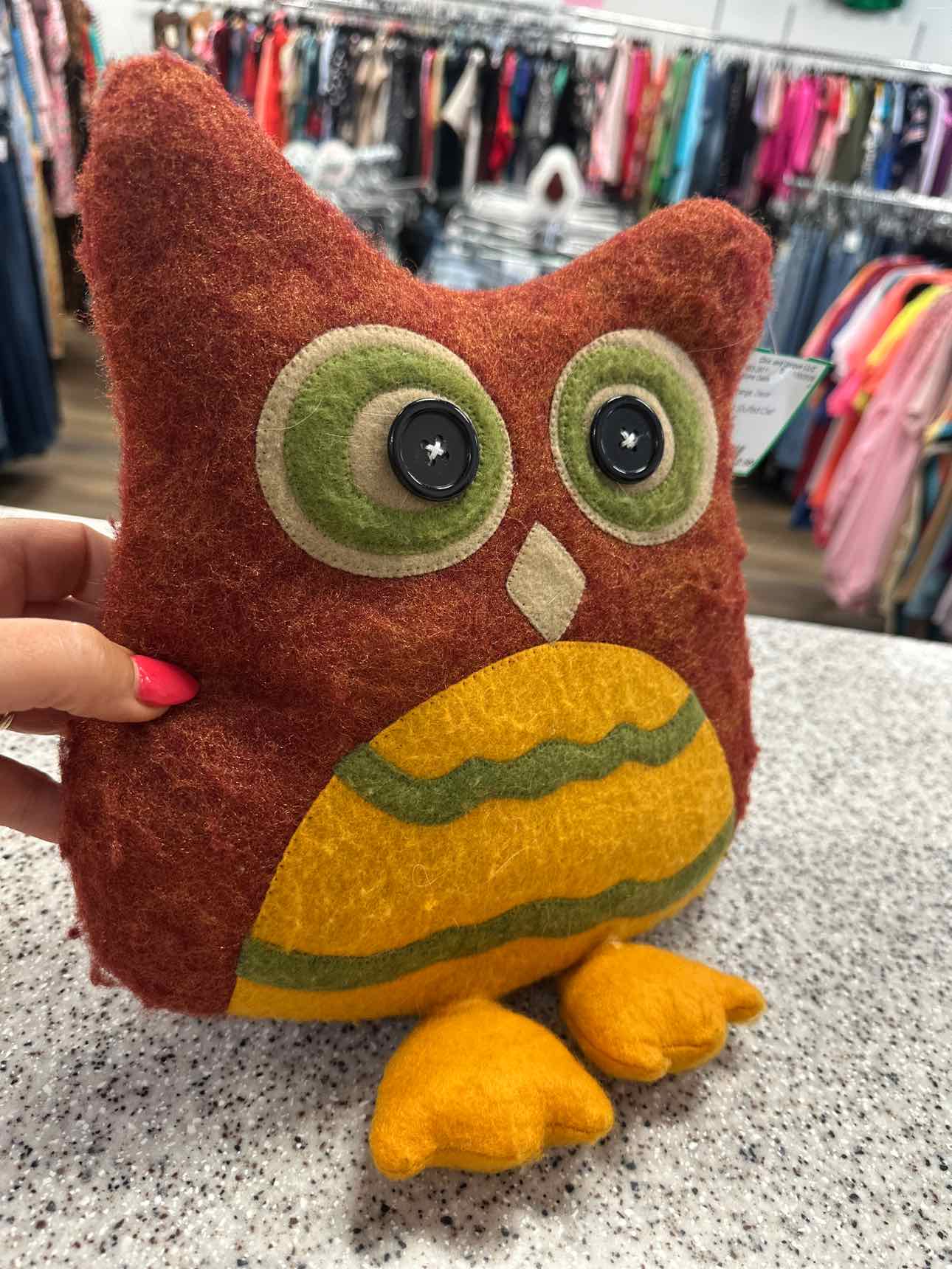 Fall Stuffed Owl Home Decor