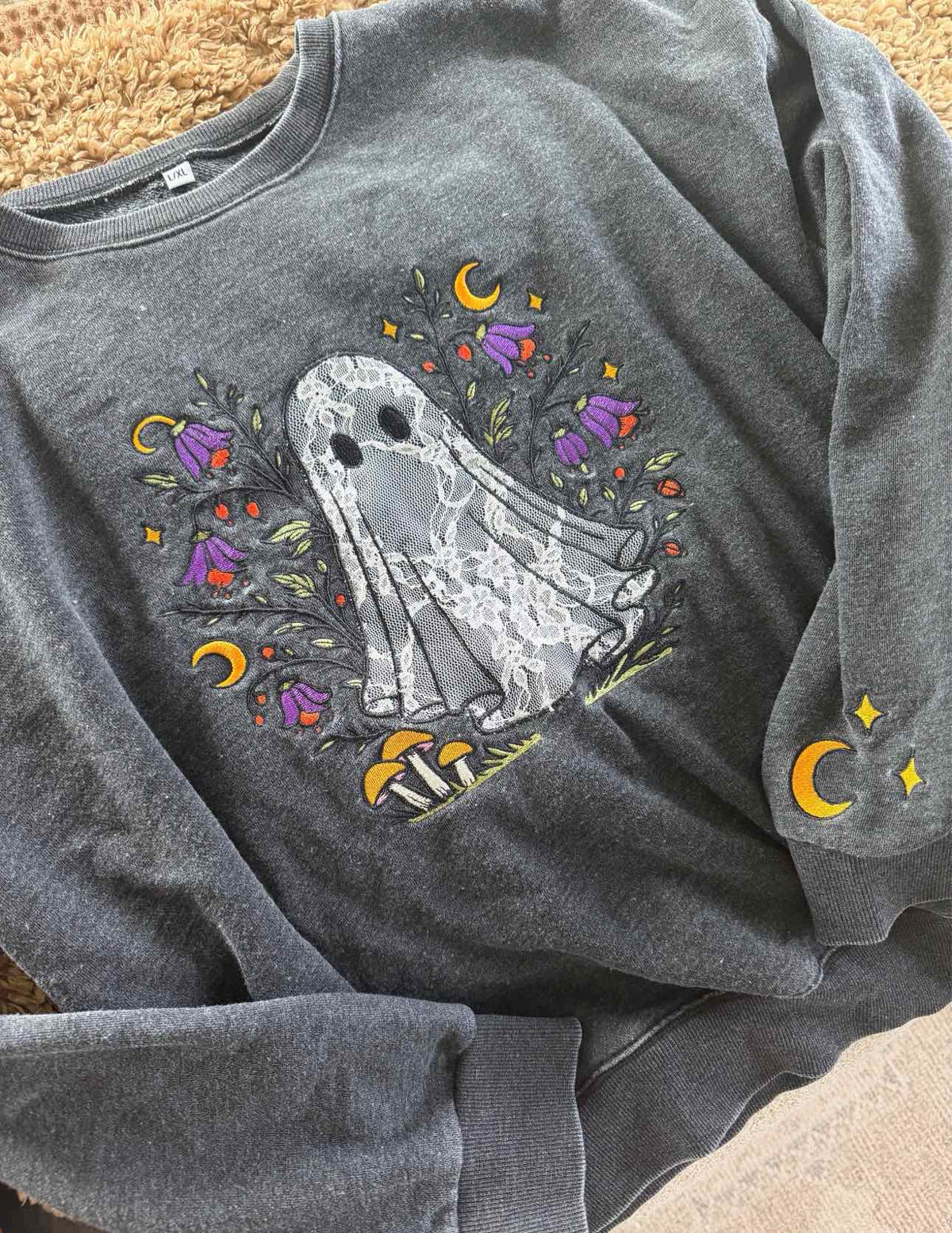 Ghost in Bloom Pullover Sweatshirt