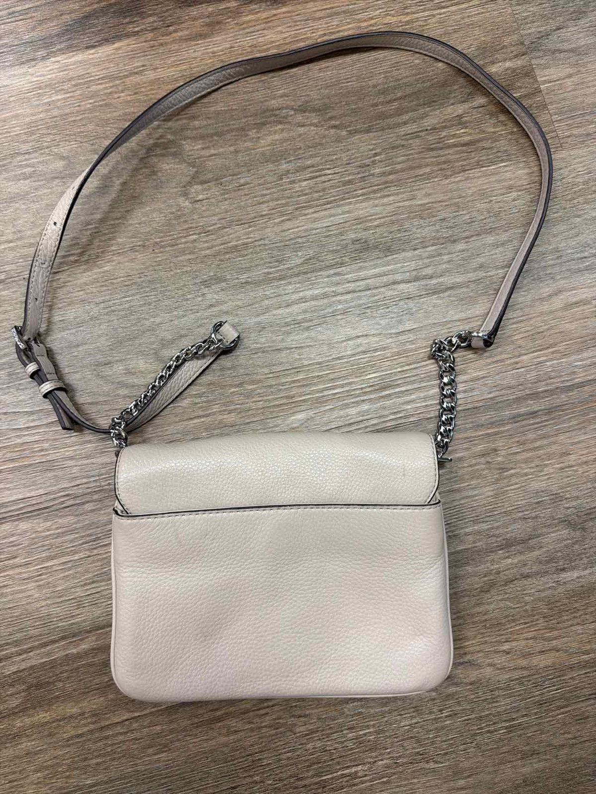 Michael Kors Geige Toned Pebbled Leather Crossbody Bag