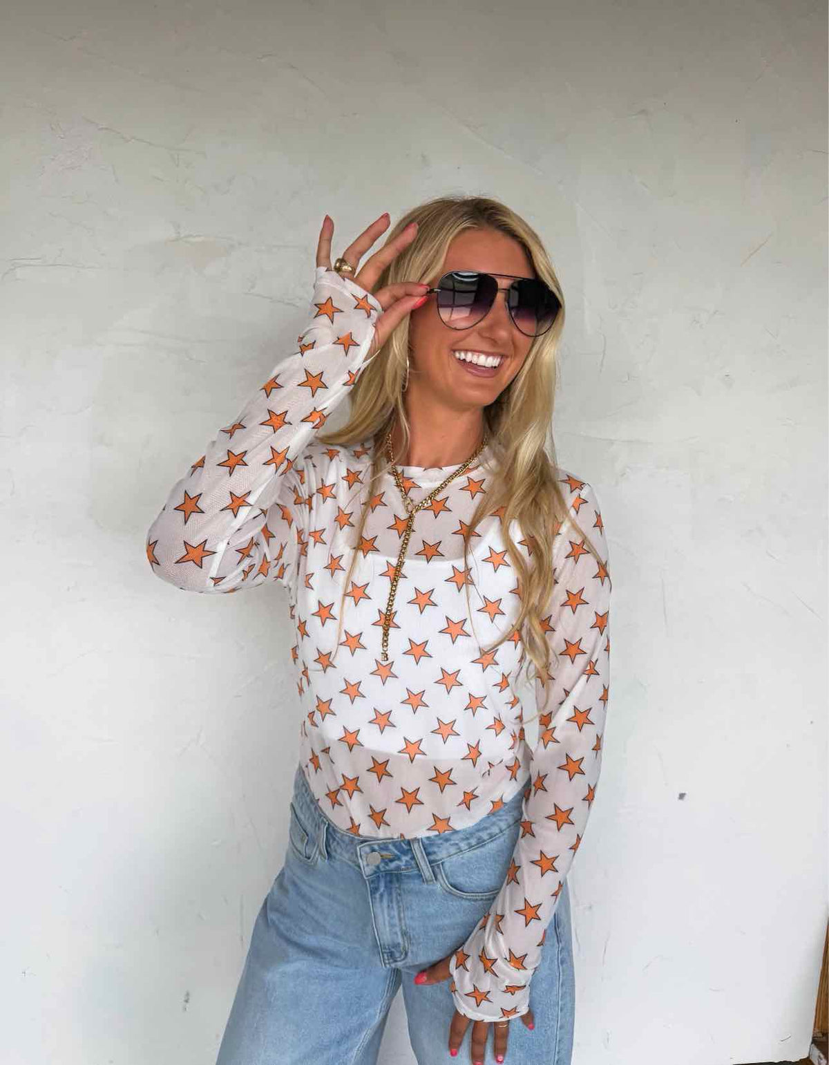 Halloween Dress It Up Mesh Long Sleeve Top by Blakeley