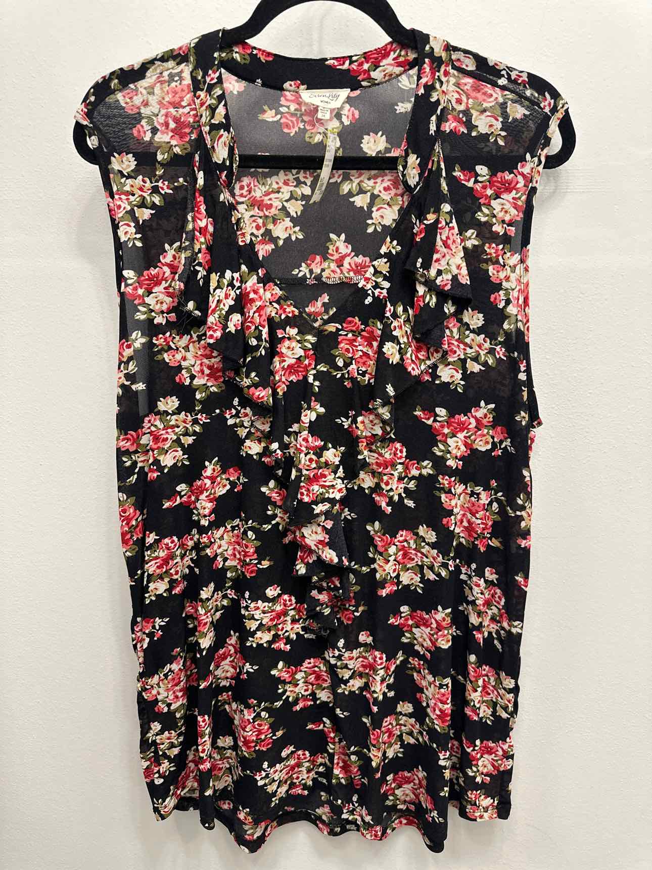 Siren Lily Size 2X Black Top