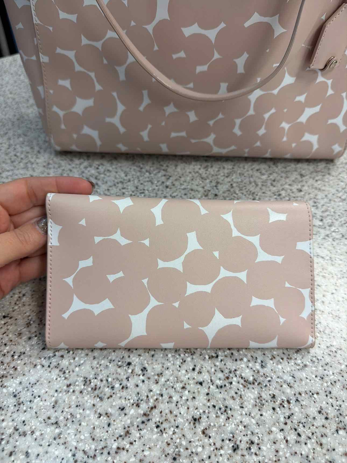 Kate Spade Putnam Drive Anissa Satchel Splodge Dot Tote Bag and Wallet