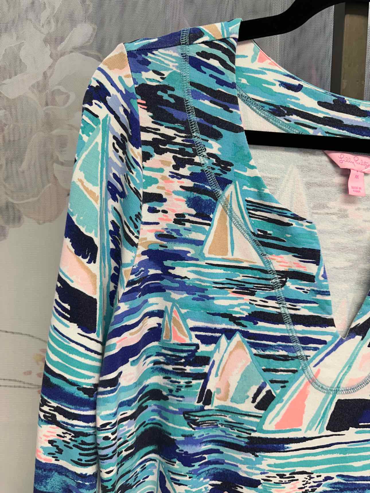 Lilly Pulitzer Size Medium Aqua Top