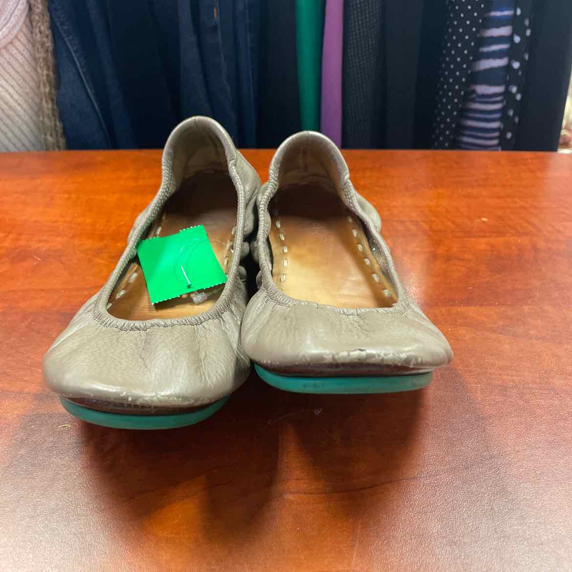 Tieks Taupe Leather Ballet Flats Size 7