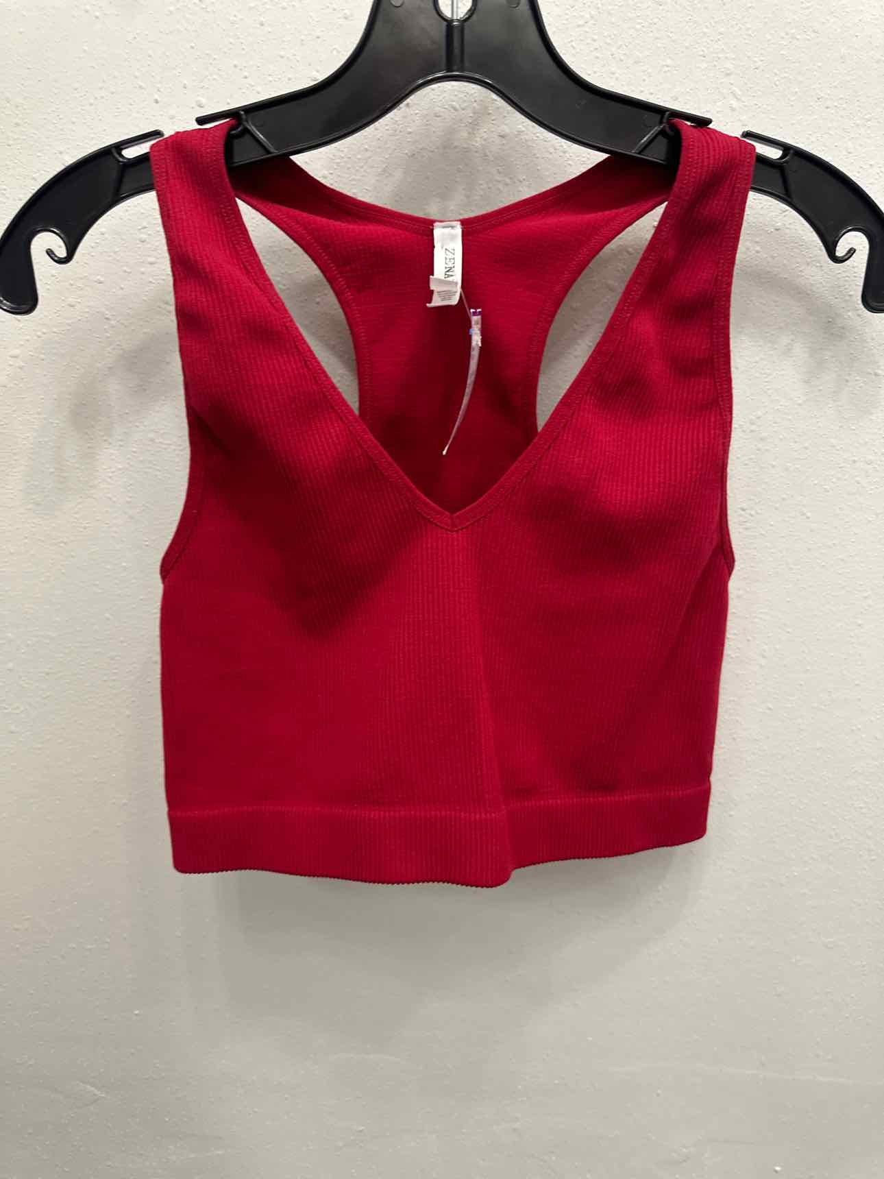 Zenana Size 2X/3X Red Crop Top