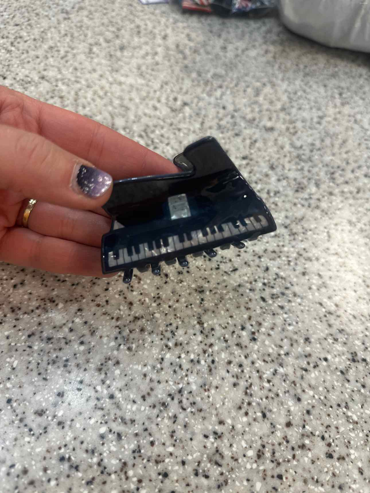 Baby Grand Piano Hair Claw Clip