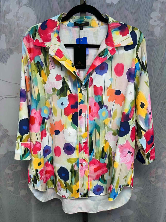 Radzoli Size 2X Multi Color Top