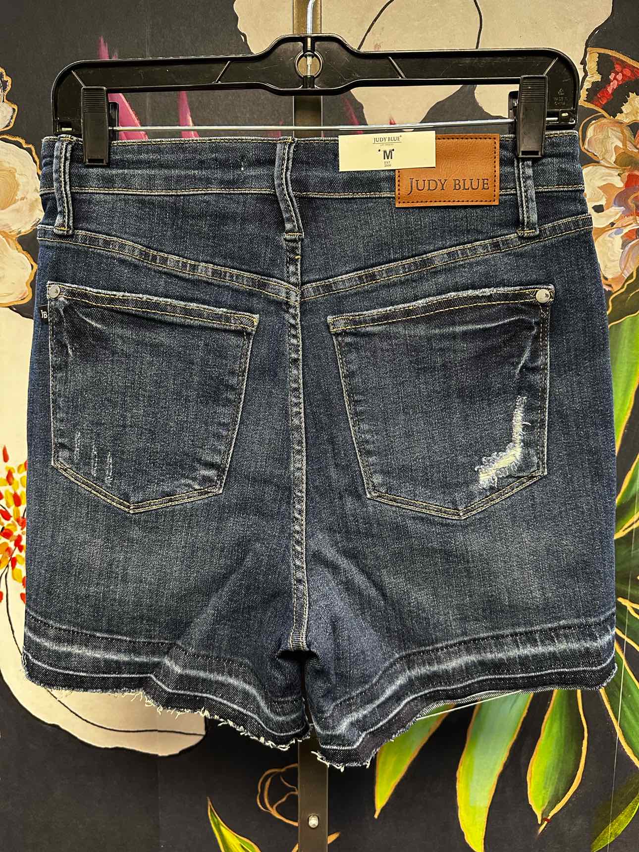 Judy Blue HW Tummy Control Destroy Release Hem Shorts