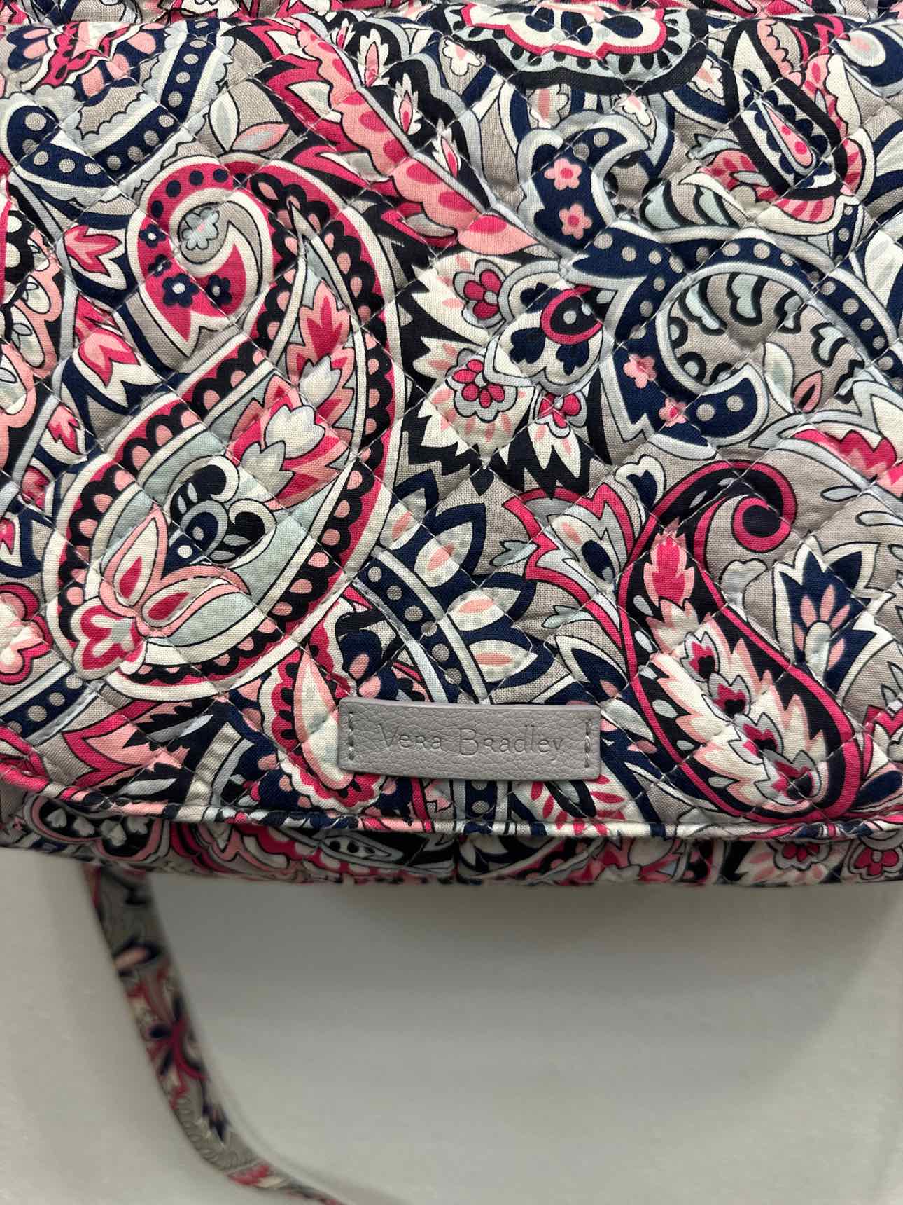 Vera Bradley On the Go Crossbody Gray and Pink Handbags