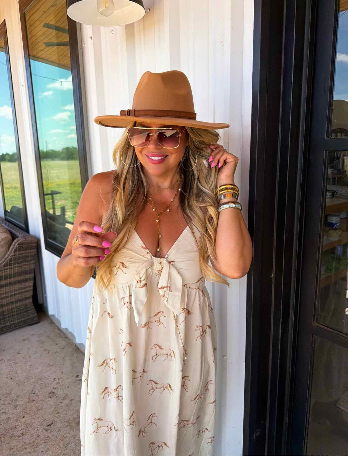 Country Western Charm Maxi Dress