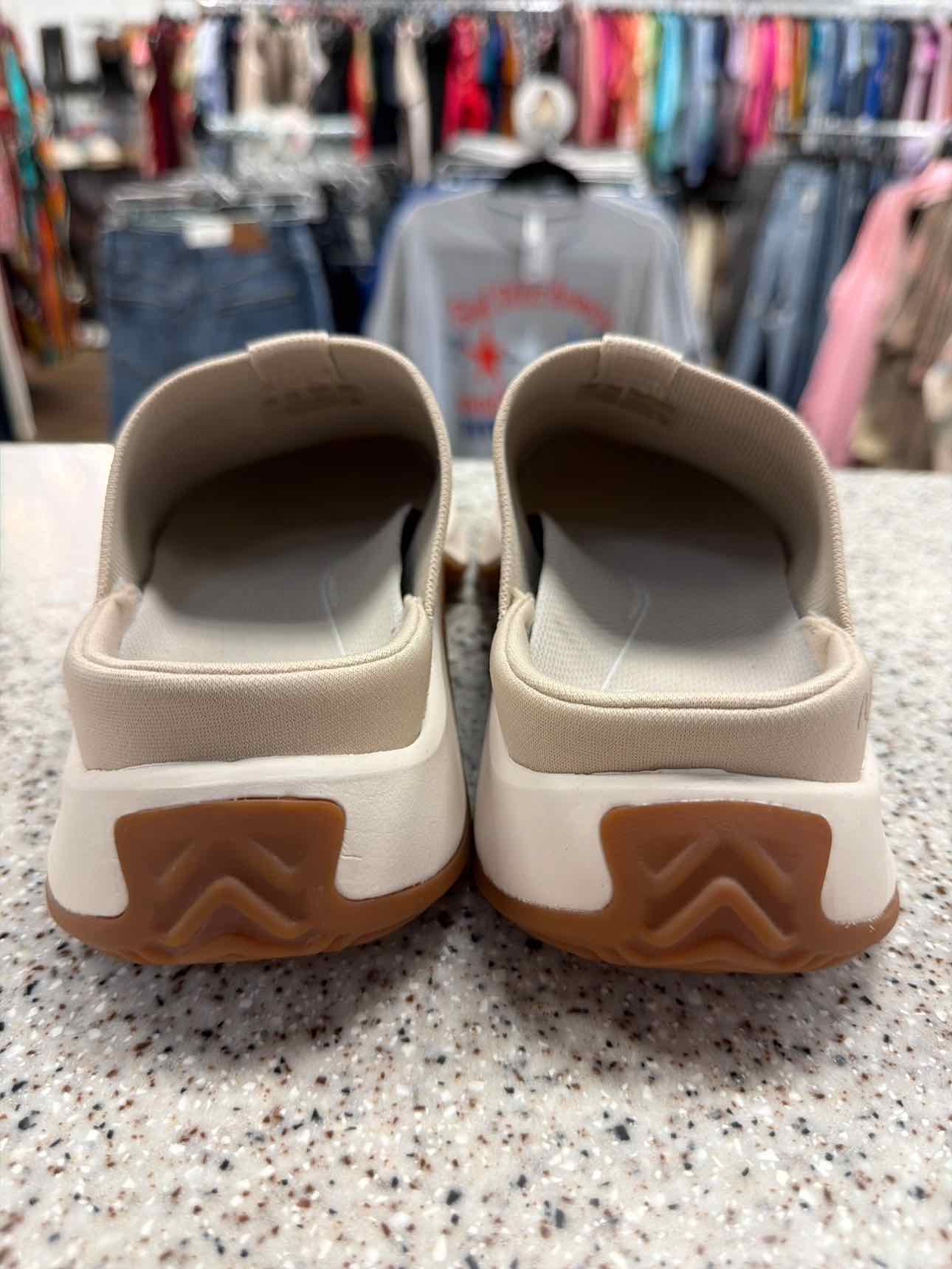 Ryka Size 7 NEW Women's Encore Knit Slip On Mules Sneaker Tan Shoes