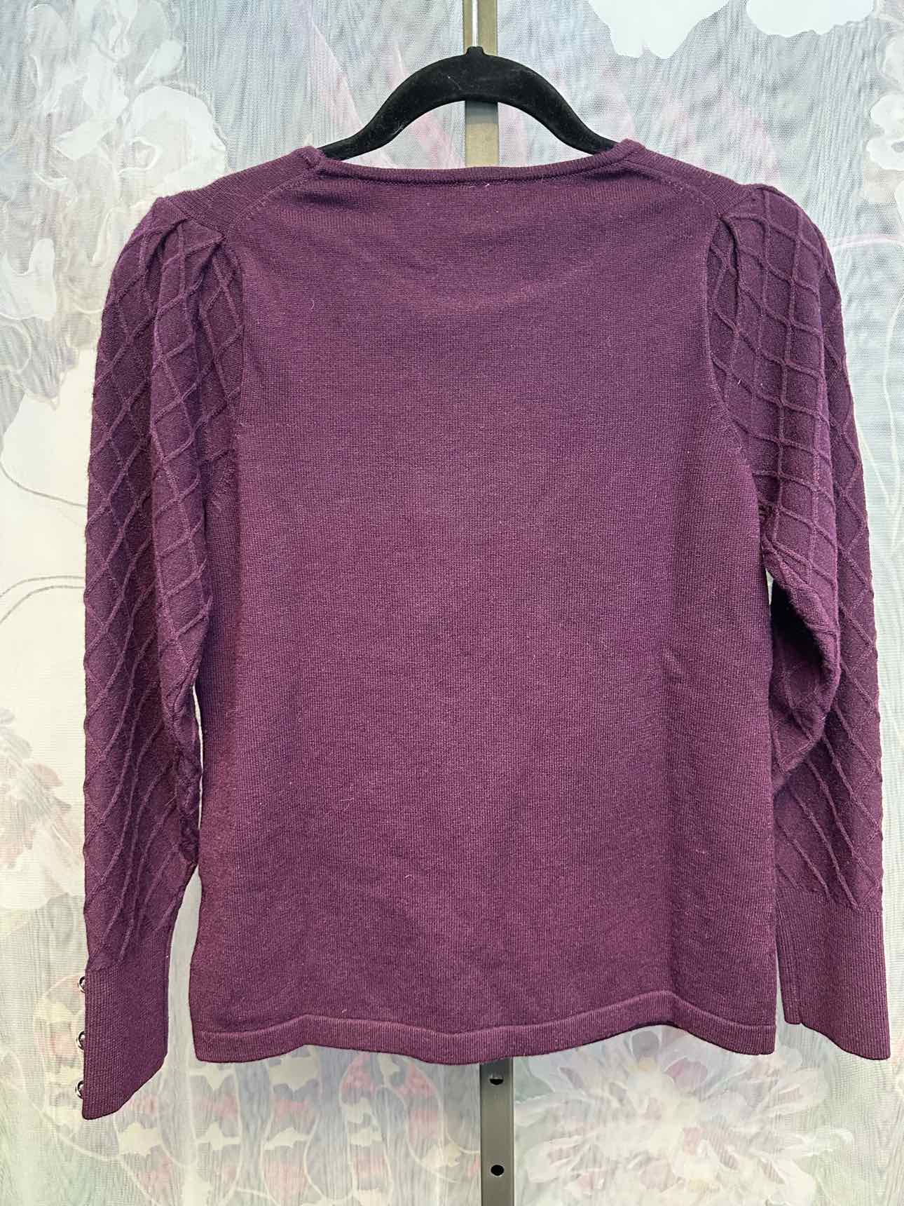 Anne Klein Size xxs Purple Long Sleeve Top NEW