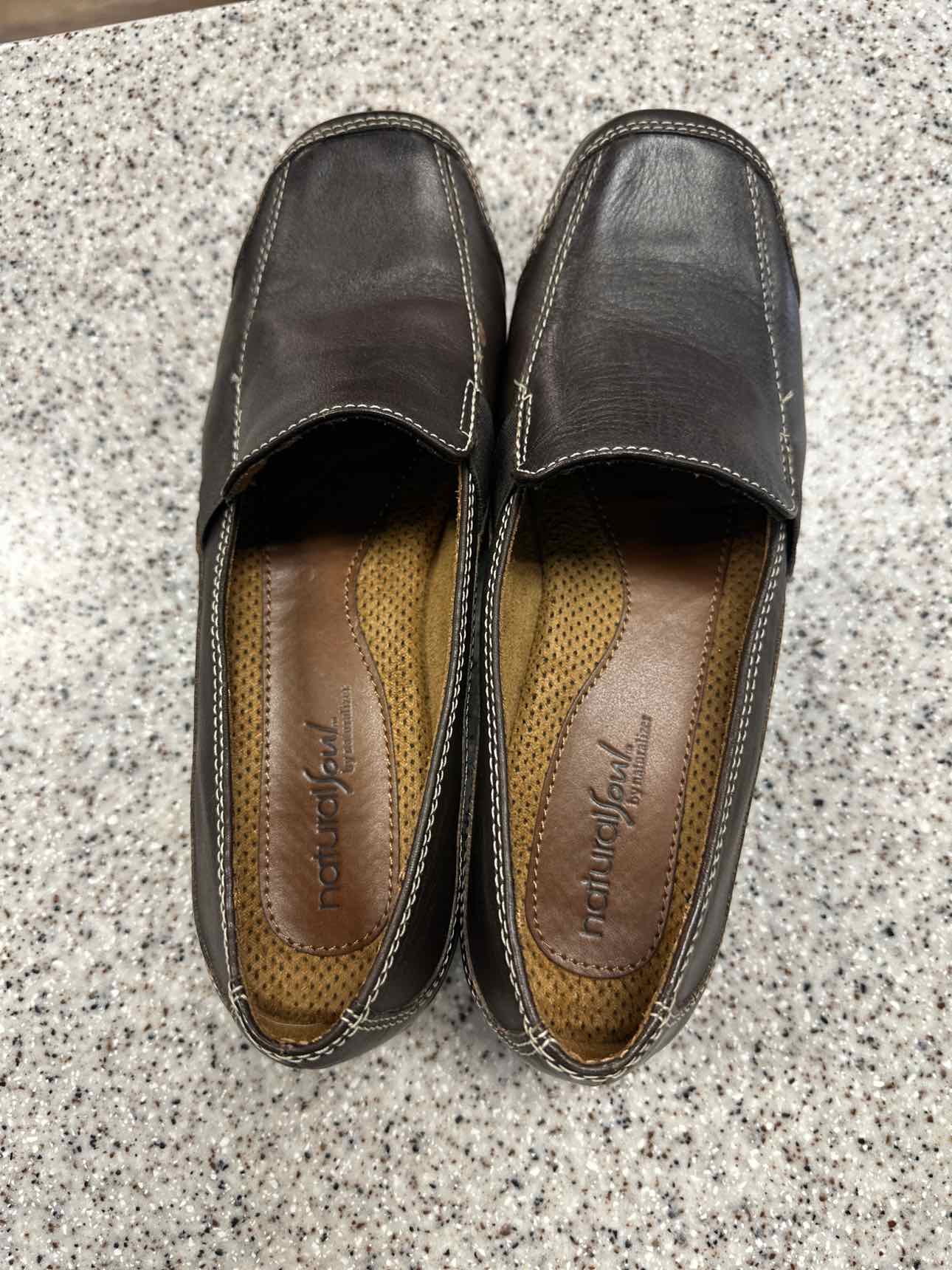 Natural Soul Size 8 Dark Brown Shoes