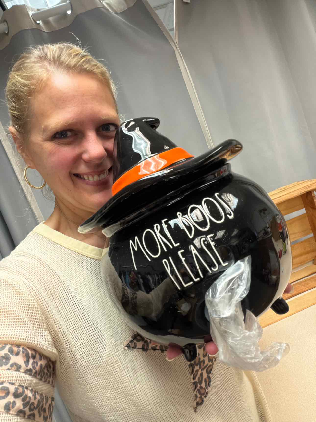 Rae Dunn NEW 'More Boos Please' Cauldron Drink Dispenser household