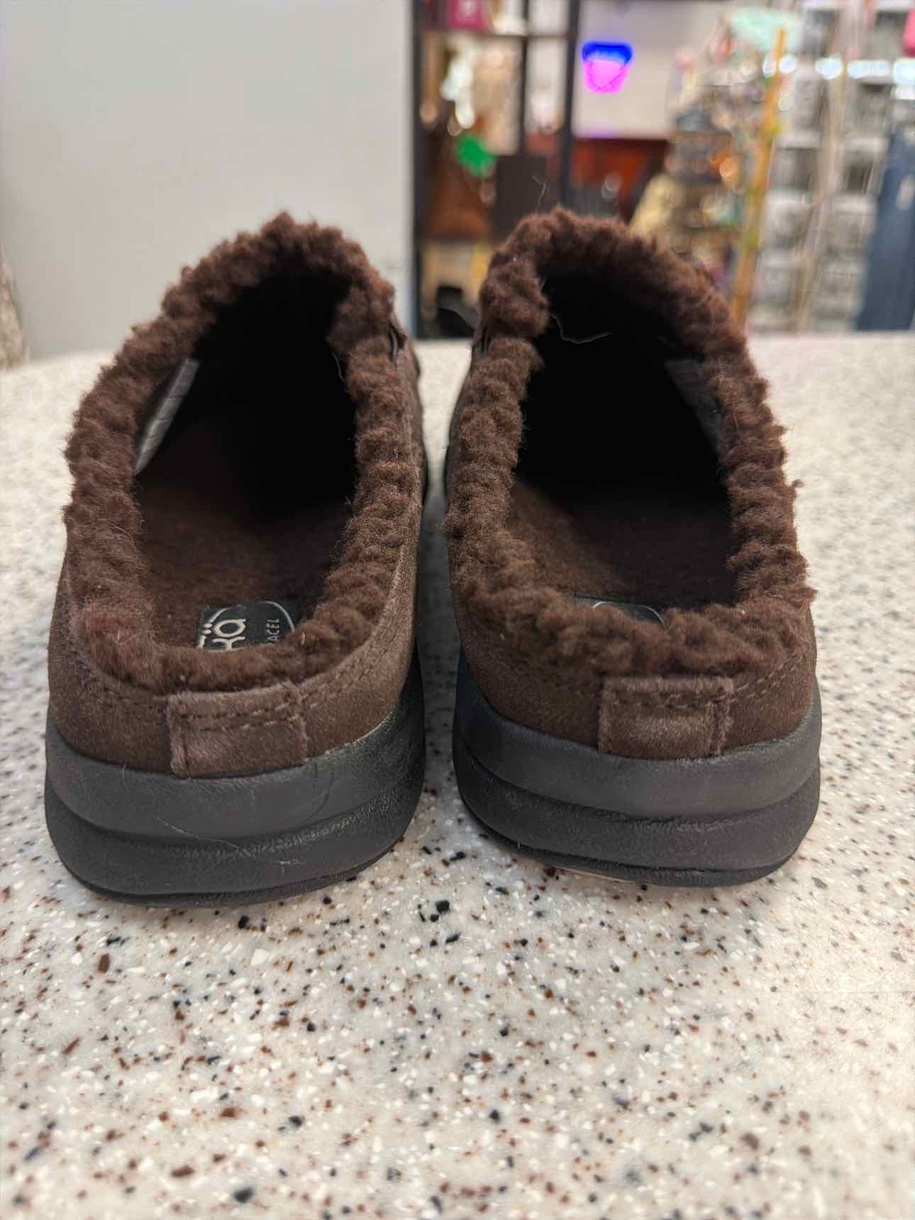Ryka Size 7.5W Slip-on clogs mules Dark Brown Shoes