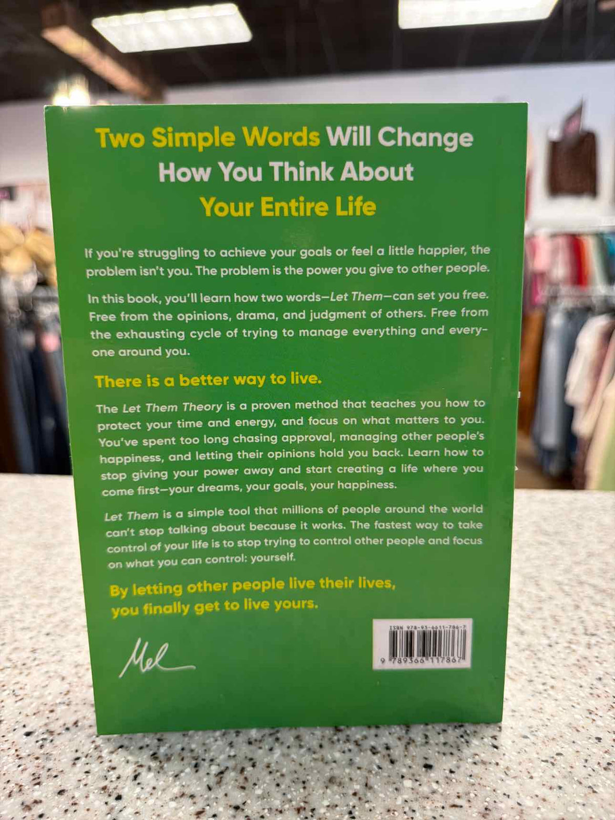 The Let Them Theory by Mel Robbins Paperback  Book