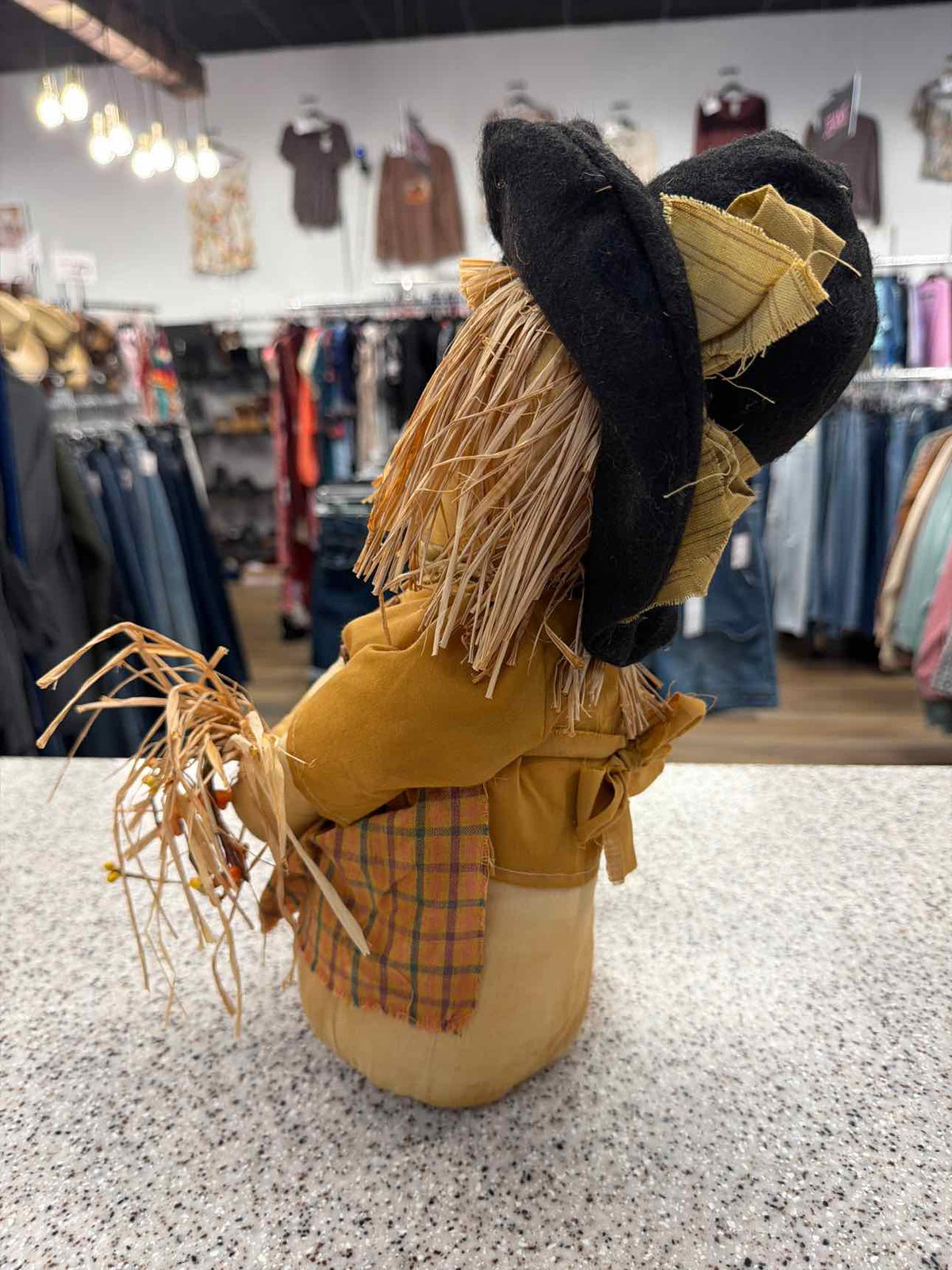 Primitive Fall Harvest Scarecrow Woman Household