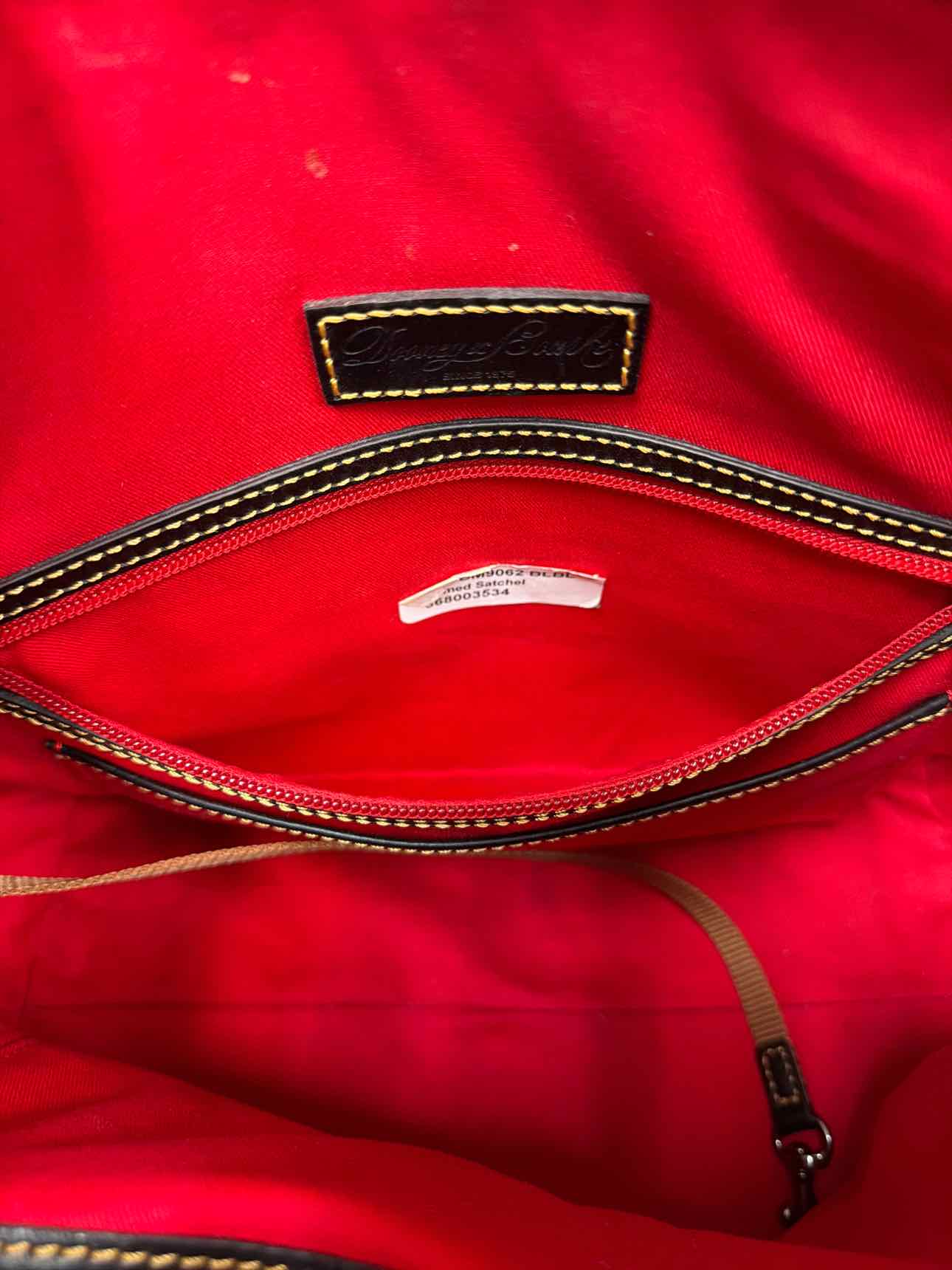 Dooney and Bourke Large Multi Color Domed Satchel DB Logo Handbags