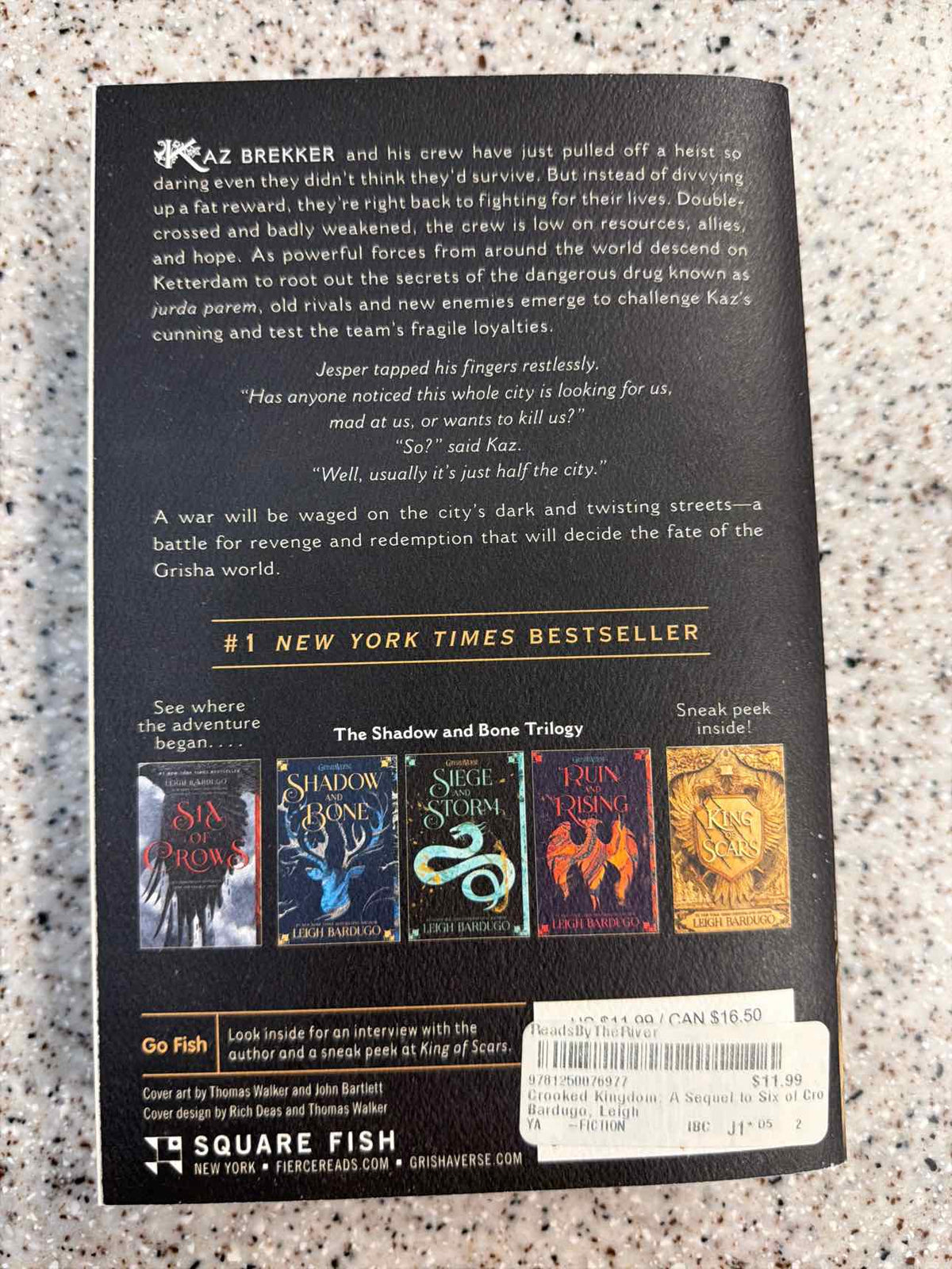 Crooked Kingdom by Leigh Bardugo paperback book