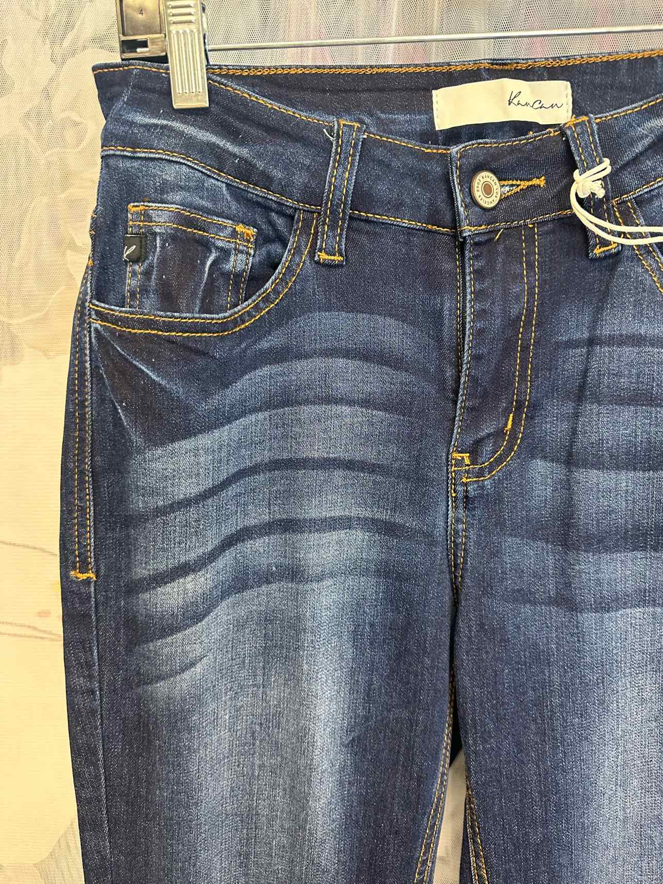 KanCan NEW NWT Dark Wash Flare Long Inseam Size 7/27 Denim Jeans