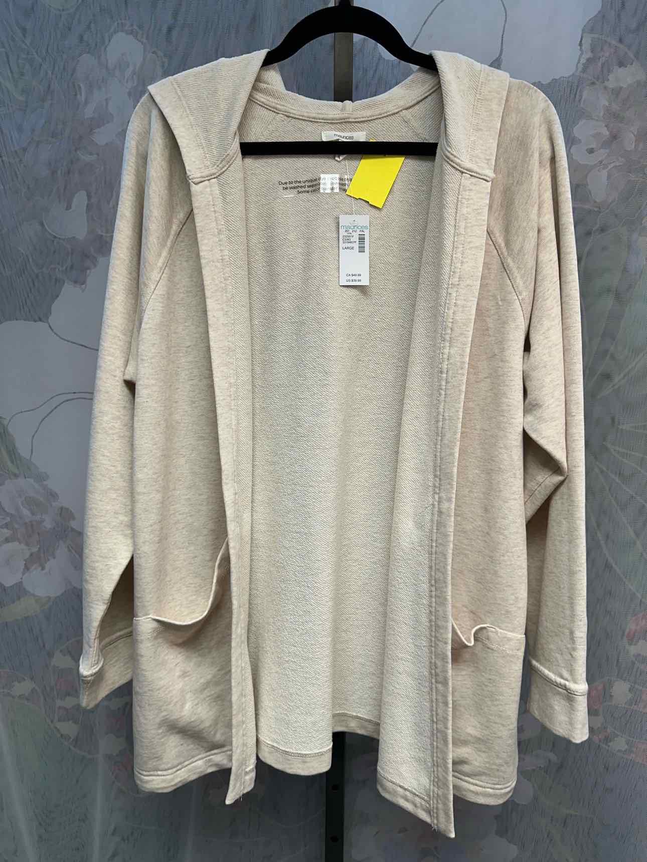 Maurices Size Large Tan Cardigan