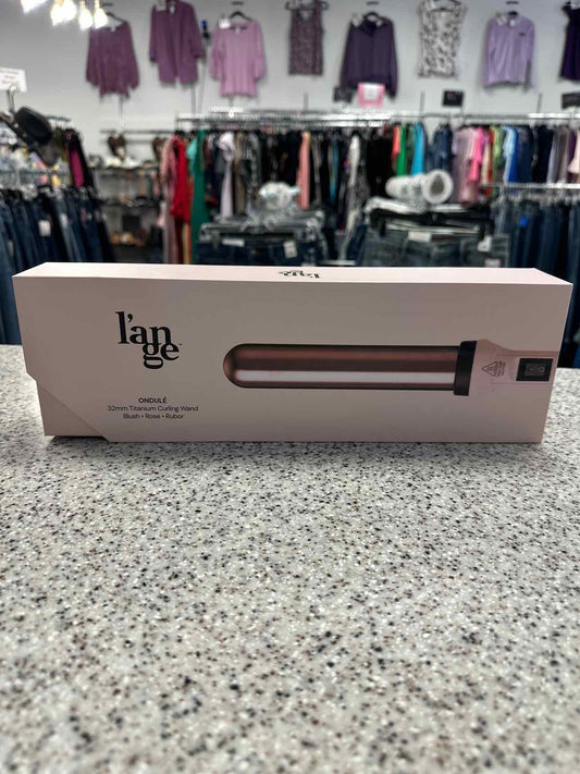L’ange Lange Ondule Ondulé 32mm Titanium Curling Iron Wand Blush Rose Pink NEW