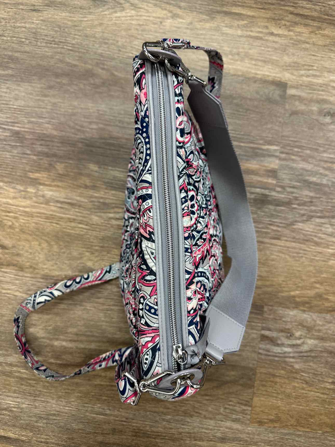 Vera Bradley On the Go Crossbody Gray and Pink Handbags