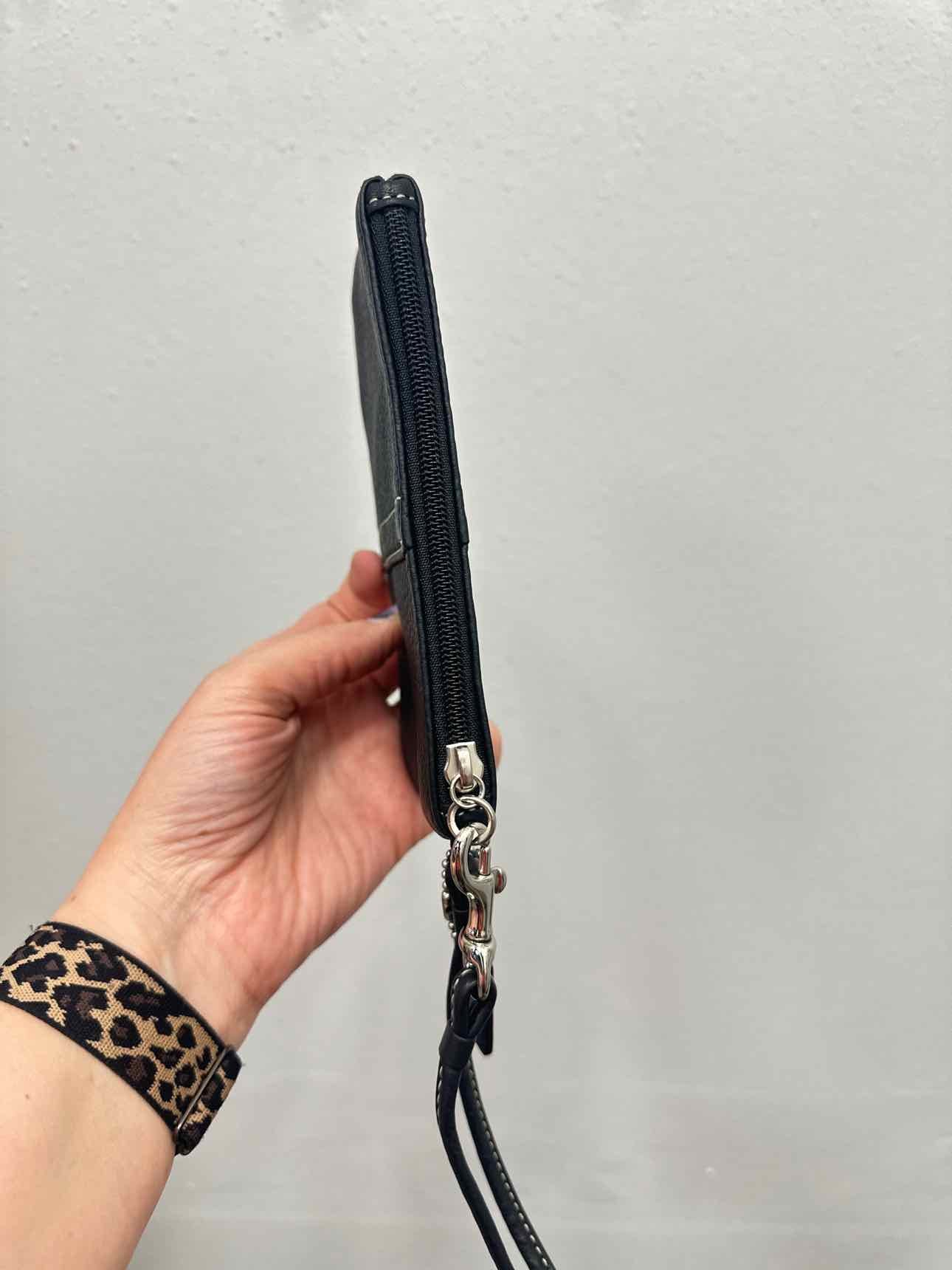 Coach Size Small Black Wristlet