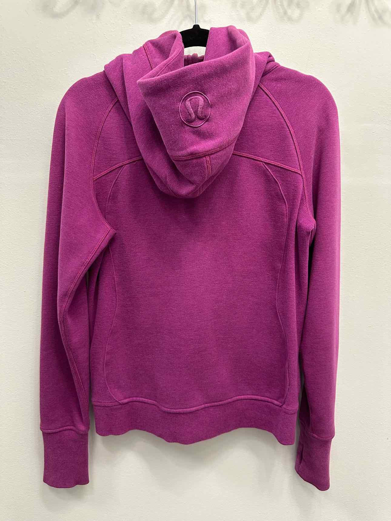 Lululemon Scuba Full Zip Up Hoodie Size 8 Fuchsia Sweatshirt