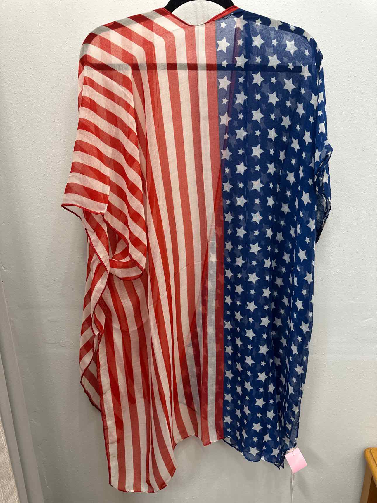 USA Patriotic Scarf Kimono