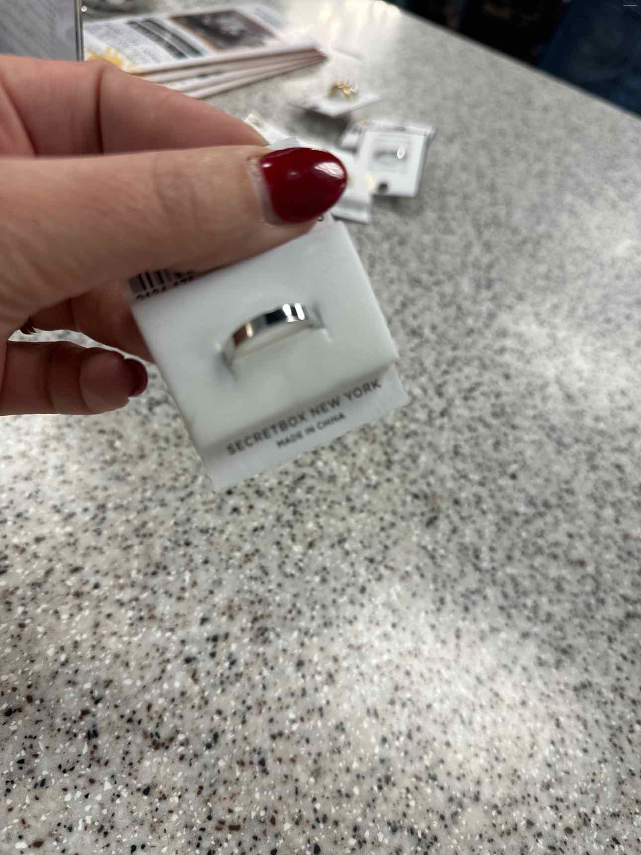 Hypoallergenic Stainless Steel Water Resistant Size 7.5  Ring