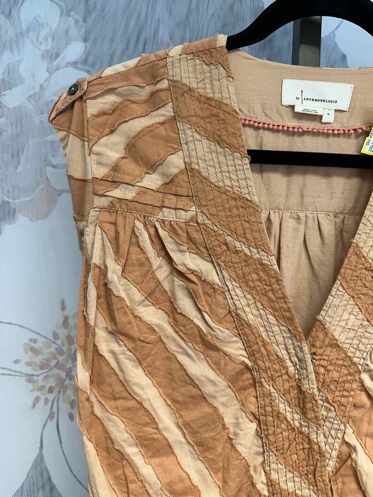 Anthropologie Size XL Brown Top
