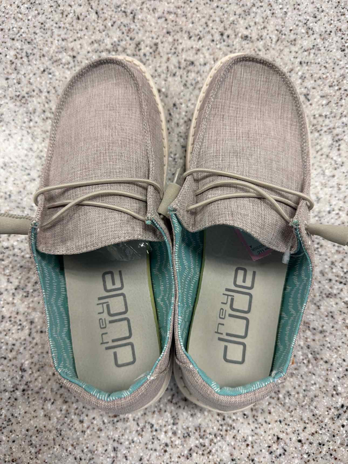 Hey Dude Women's Wendy Chambray Gray Slip-On Loafers Size 9