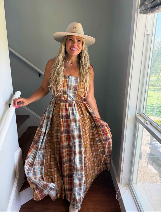 The Ashford Plaid Maxi Dress