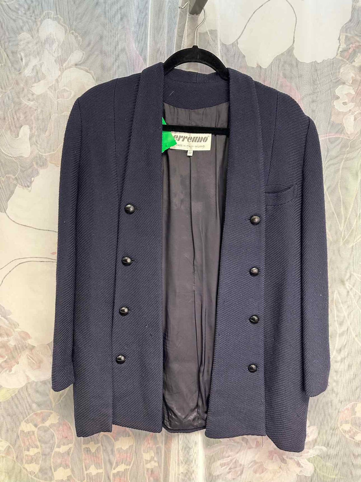 erreuno Size 42 Navy Jacket